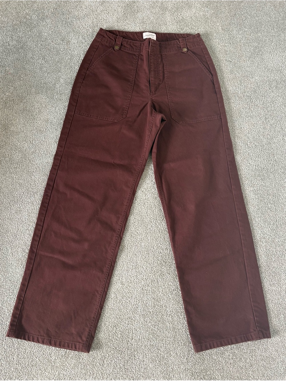 Universal Thread Men's Burgundy Straight-Leg Chinos